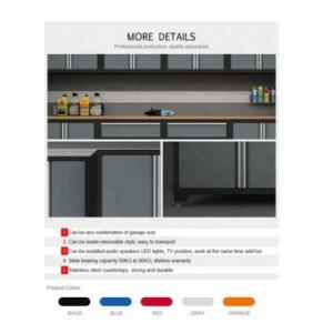 Optimize Your Tool Storage with this Heavy Duty Metal Garage Storage Workstation