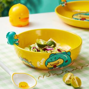 Ready To Ship In Stock Cartoon Cute Children'S Tableware Set 10 Oz Ceramic Bowl