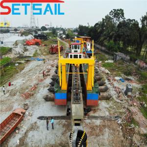Total Length 38m Cutter Sand Dredger with Diesel Engine and Hydraulic Water Flow