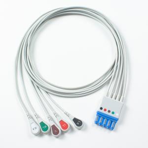 Compatible ECG Leadwires For Datascope/Maquet/Getinge 5 Lead, Snap AHA