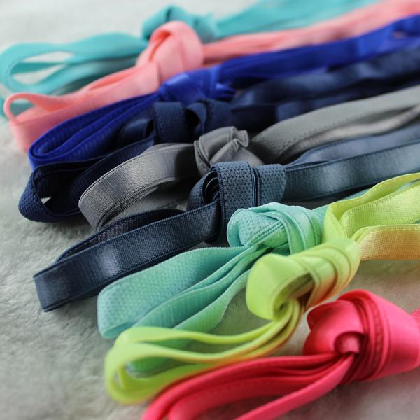Braided 10mm Nylon Webbing Spandex Bra Elastic Band Blue Green Pink