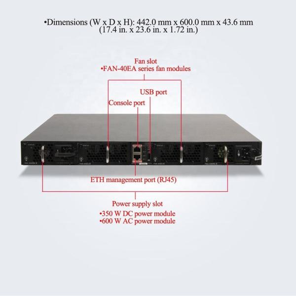 10/100/1000Mbps 48 Port 10G Gigabit Ethernet Switch CE 68 10-48 S4 Q-LI Industrial Poe Switch with Private Mold