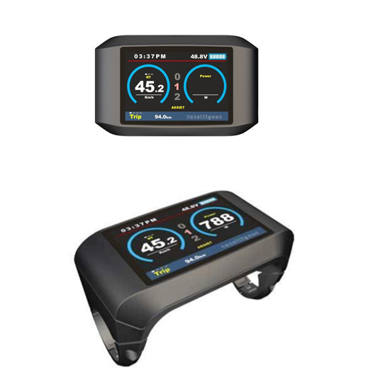 72v 5000W Electric Bike Kit Brushless Gearless Hub Motor With Batteries / TFT Color Display