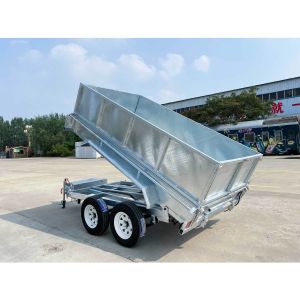 10*5 Double Box Type Trailer Agricultural Self Unloading Tipper Box Trailer