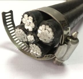 XLPE Insulation Twisted Aerial Bundled Cable Standard ABC BT Twisted Alu Cable