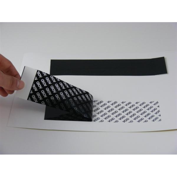 Quality Black PET Printable Security Labels In Fully Transfer Strong Adhesive wholesale