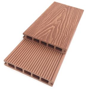 Cheap ODM Timber Wood Plastic Composite Decking Planks 3D Engineered for sale