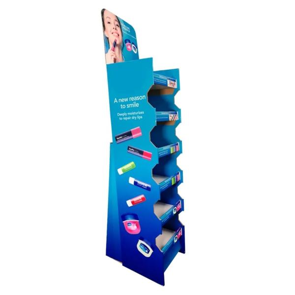 Quality Durable Varnishing Carton Display Stands Stamp Cardboard Floor Display Stands wholesale