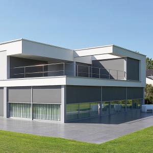 Windproof Zip Track Blinds For Pergola Canopy Restaurant Balcony