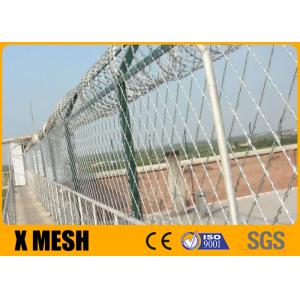 Silver Galvanized Welded 3.2mm Razor Wire Mesh For Prisons Protection