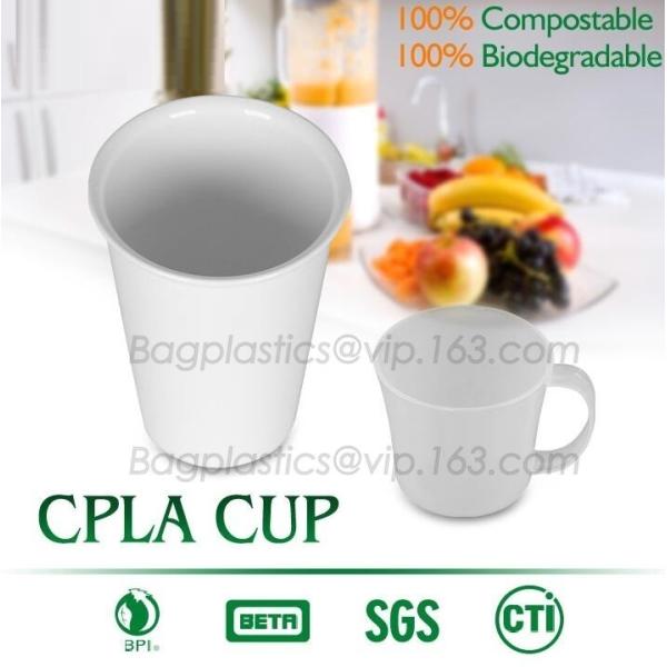 Quality Blister molding biodegradable durable using coffe cup, cpla cup of blister molding, corn starch tea cup wholesale