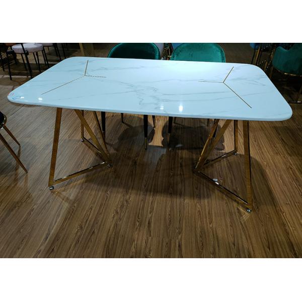 Quality 150*90*78cm Wrought Iron Marble Table wholesale