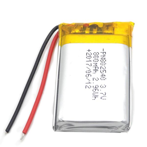 Polymer Battery PL802540 800mAh 3.7 V Lithium Ion Polymer Battery