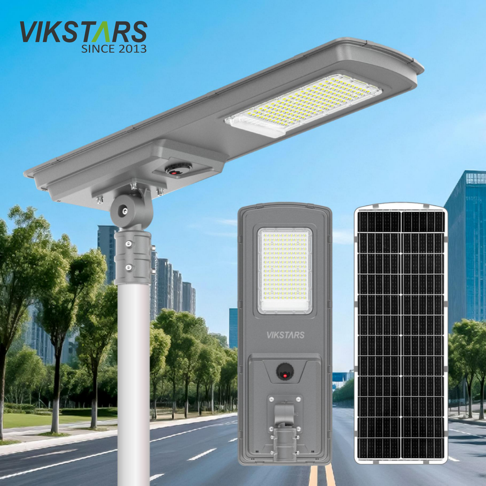 China 2025 Newest All in One Solar Street Lights Outdoor 300w 400w 500w Lamp for Road With Light Sensor Motion Sensor Solar Lamp on sale