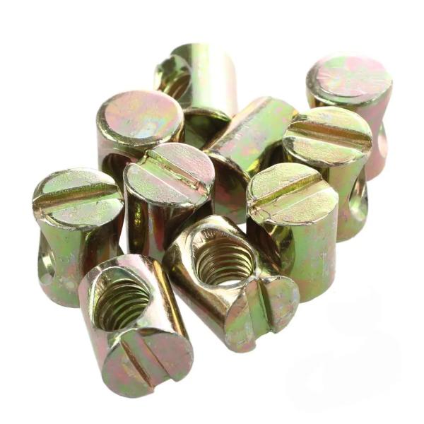 Round Hammer Barrel Nuts Carbon Steel Grade 4.8 A325 Gr8.8 Color Yellow