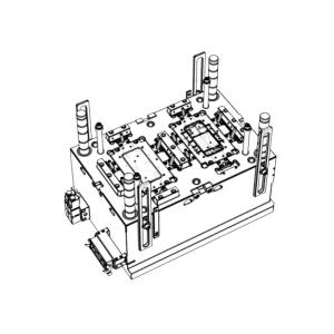 Front Housing (1*2) / hot runner turns to cold runner / Three-plates mold No