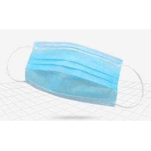 China 3 Ply Non Woven Face Mask / Disposable Surgical Mask Latex Free Comfortable on sale