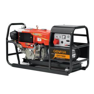 110 - 240V Small Diesel Generator , Genset Power Machine DC Fuse Protection