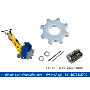 8 Spikes Scarifier Parts 8PT Tungsten Carbide Tct Cutters On Drum Assembly