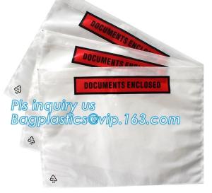 China packing list custom self adhesive envelope packing slip, packing list envelope/label pouch, Document enclosed self adhes on sale