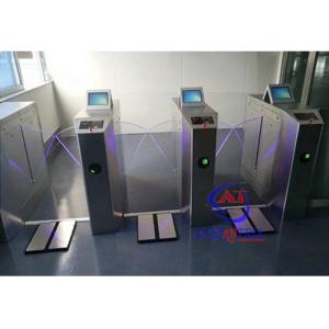 ESD Turnstile System With Builit in 8 Inch Computer Source Human Body Statics
