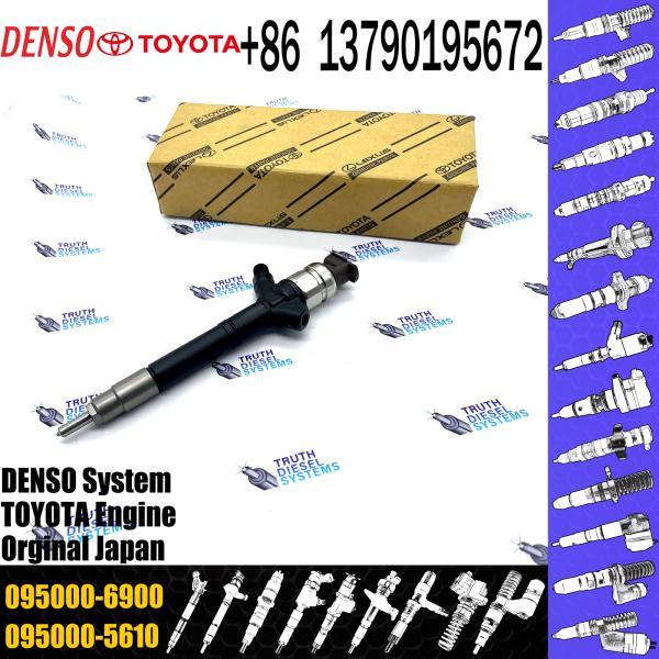 095000-6900 0950006900 Common Rail Fuel Injector 23670-0R160 23670-0R110 Auto Parts For Toyota Avensis 2.2 D 2AD-FTV