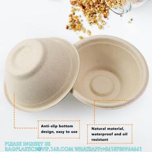 Compostable 8oz,Small Disposable Chili Bowls,Recycled Paper Bowls For Hot Soup