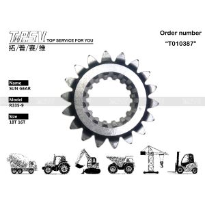Cheap XKAQ-00456 Gear Oil Maintenance R335-9 Excavator Swing 1 Stage Sun Gear Box Heavy Duty Durable Component Suitable for Hydraulic Excavators Replacement for sale