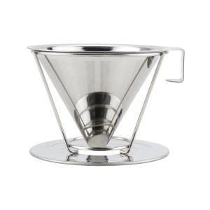 Premium Manual Pour Over Coffee Dripper With Cone Filter , 12.4cm Size Bottom
