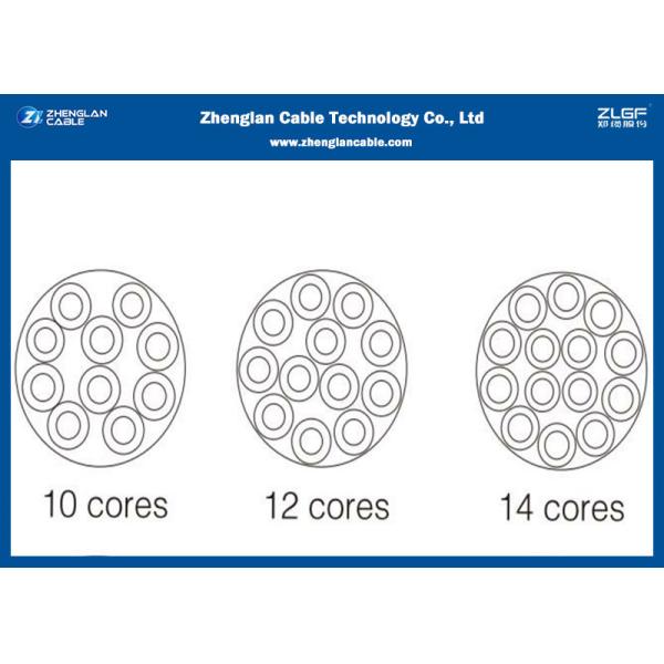 Armoured Insulated Electrical Control Cable 10 Core Customized Color (CVV-S)