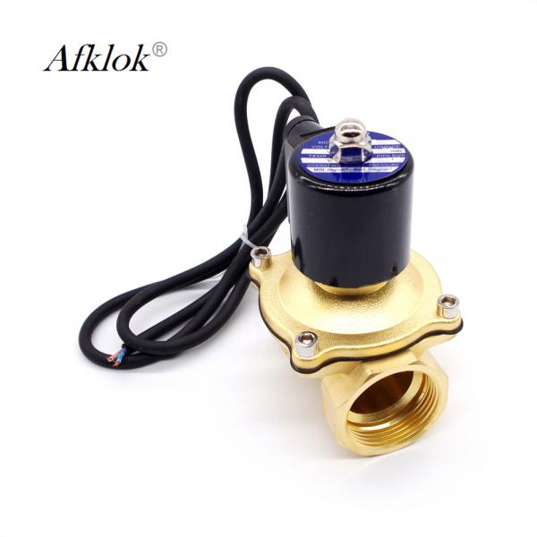 Quality 12 Volt Water Fountain Solenoid Valve 40mm With BSP Connector 0-10 Bar wholesale