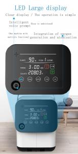 Cheap 1 - 7L Oxygen Concentrator Adjustable With Big LED Screen for sale