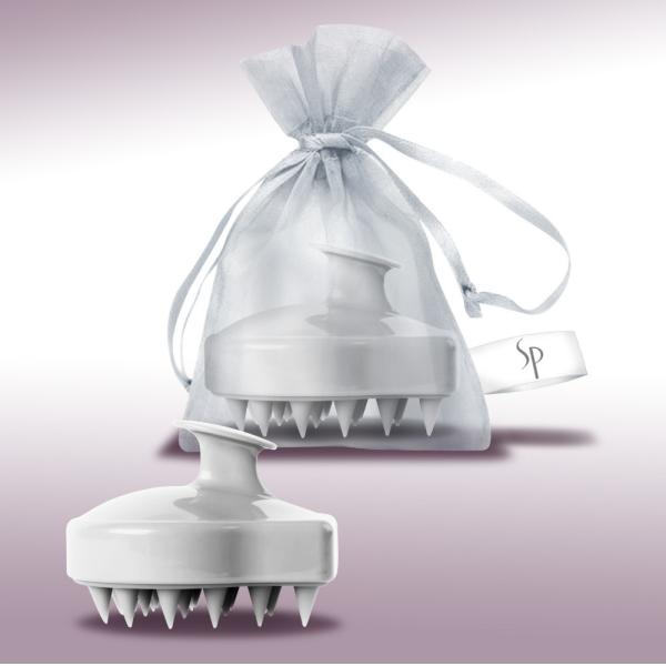 Quality Tourmaline Head Scalp Massaging Shampoo Brush , Scalp Exfoliation Brush wholesale