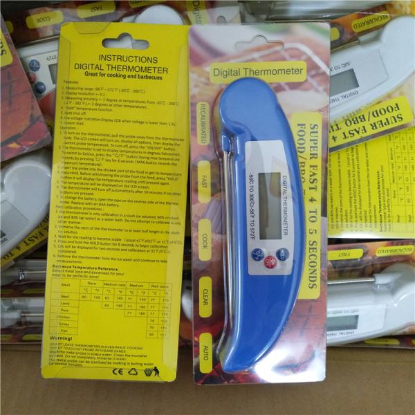 Fast Reading Electronic Digital Barbecue Thermometer , Digital Meat Thermometer With Probe