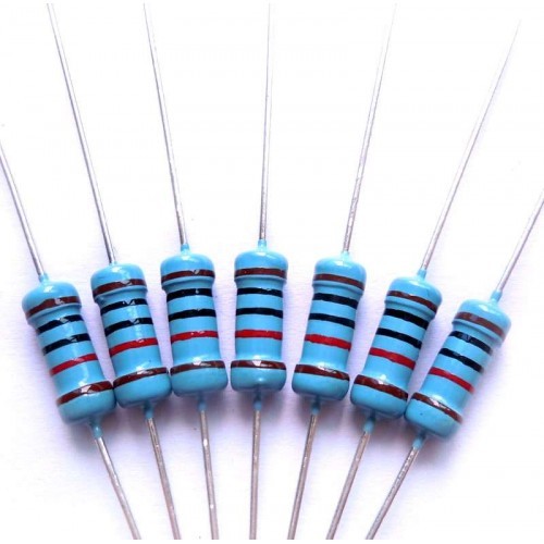 Quality Blue 4 Watt 1 % 0.1R / 10M E96 Metal Film Resistor For PCB , Electrical Resistor wholesale