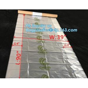 pe bag pallet cover plastic bag sqaure bottom bag, 54 x 44 x 96" 1 Mil ldpe