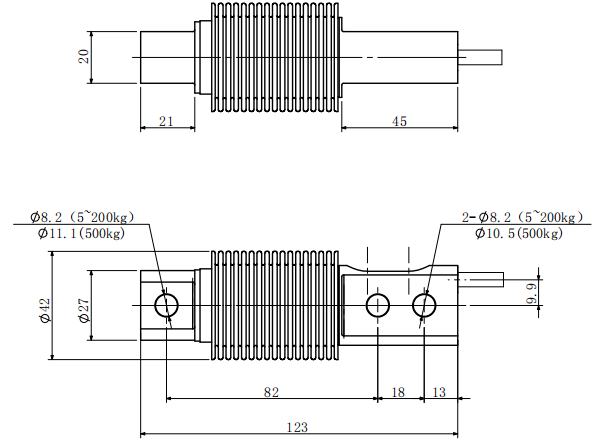 FA510 Stainless Steel 500kg Weighing Sensor Shear Beam Load Cell For Vessel Scale
