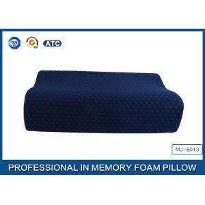 China Supplier Blue Memory Foam Support Pillow Contour Wave Shaped
