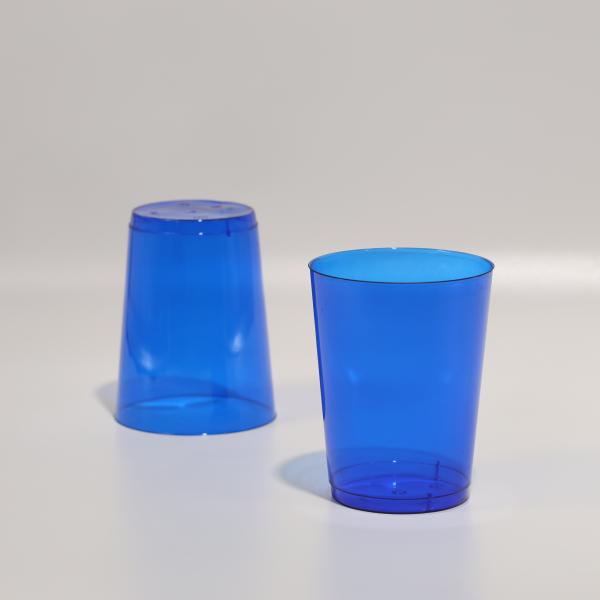 Quality FDA Approved 12.5g Clear Plastic Cup for Water Juice and Wine With Printed Logo wholesale