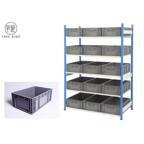 Grey Heavy Duty Storage Containers With Lids 600 X 400 X 230 Racking Shelving