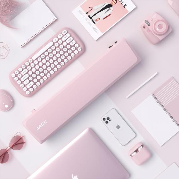 Portable Thermal A4 Thermal Lamination Machine , Pink Laminator 9 Inch