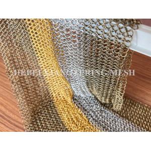 Chainmail Metal Weld Wire Odm Ring Mesh Curtain For Ceiling Treatment Drapery