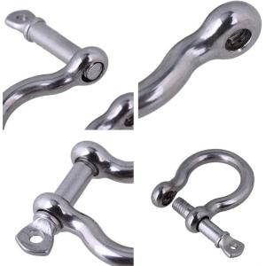 Polished Stainless Steel Shackle for Durable Lifting and Connecting Requirements