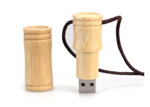 Cheap 16 Gigabyte 3.0 Bamboo Usb Flash Drives With String High Loading Efficiency for sale