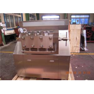 Food Sanitary New Condition Dairy / Milk Homogenizer 4000 L/H 25 Mpa 37 KW
