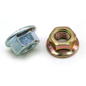 Serrated M18 Galvanized Grade 4 Hex Flange Nuts ISO 4161