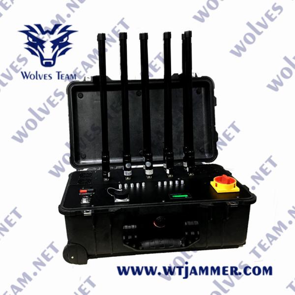 Quality 894MHZ CDMA Portable Signal Jammer PCS DCS 220W Cell Phone Signal Jammer wholesale