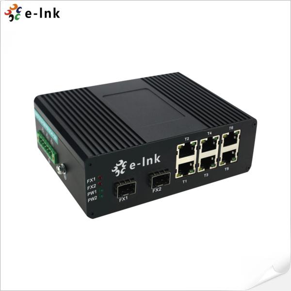 Quality PoE Ethernet Switch Unmanaged 6 Port 10/100BASE-T PoE To 2-port 100BASE-FX SFP wholesale