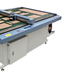 Blue Frame Silver Case CNC Corrugated Paper Box Cutting Machine 1510P3 Type