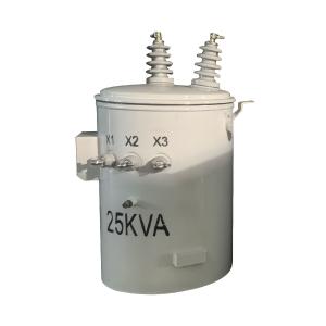 25kva Single Phase Oil Filled Pole Mounted Distribution Transformers 13.8KV To